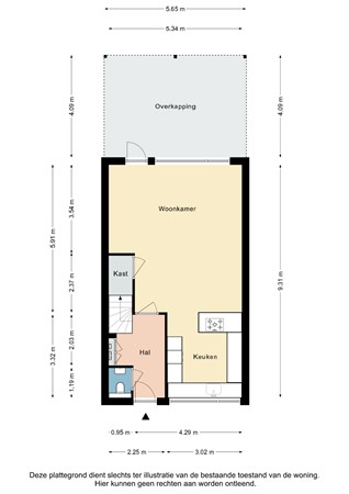 Plattegrond - Wiel Ringenslaan 77, 6373 EP Landgraaf - Wiel Ringenslaan 77 Landgraaf - Begane grond 2D.jpg